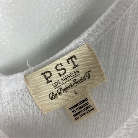 Project Social T white wide straps v-neck … - Picture 6 of 8